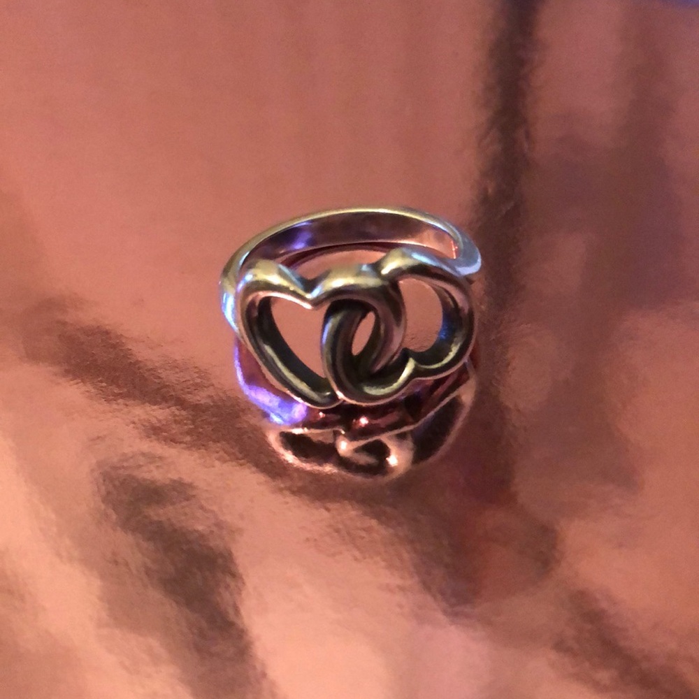 James Avery Linked Hearts Ring